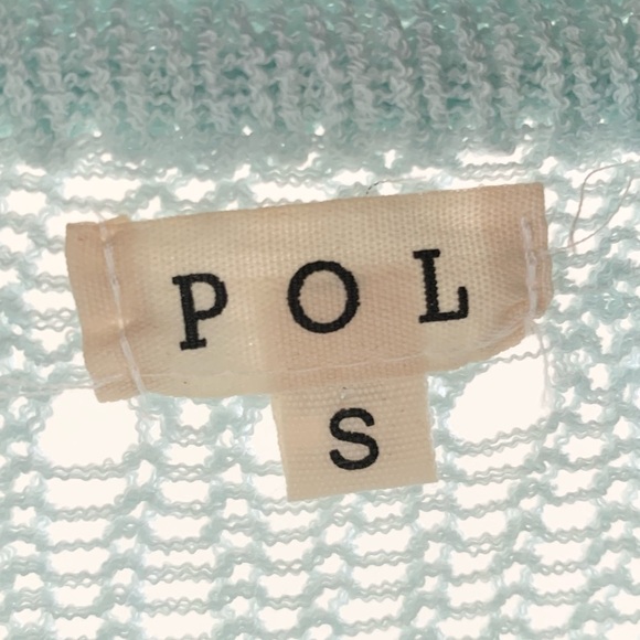 POL Mint Green Open Weave Crewneck Sweater - Picture 5 of 5